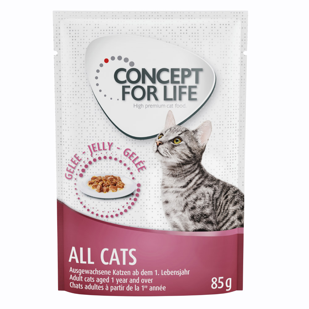 Concept for Life 24 x 85 g em molho e em gelatina - Pack económico misto - All Cats 10+            