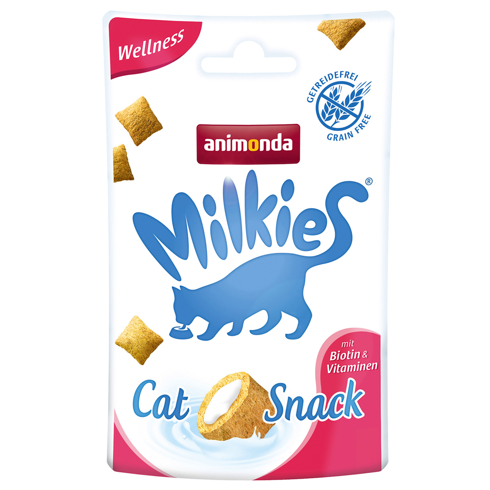Fotografie produktu: Pack animonda křupavé polštářky s mléčnou náplní mix - 6 x 30 g (4 druhy)