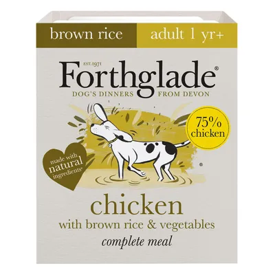 Chicken with brown rice and vegetables complete meal, 75% chicken, made with natural ingredients, suitable for adult 1 year plus.