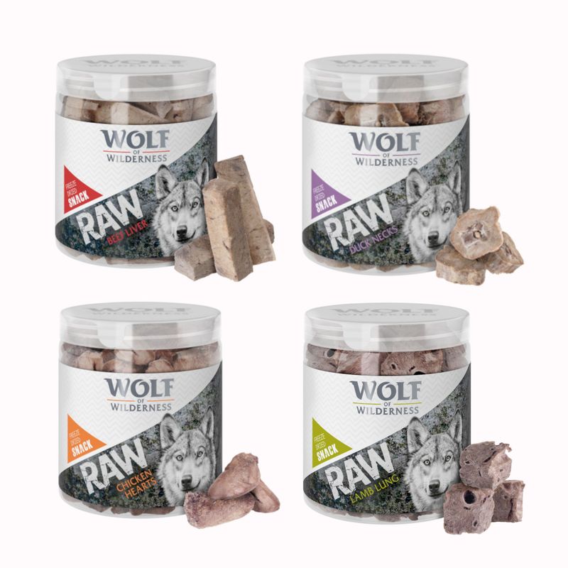 Wolf of Wilderness Wolf Of Wilderness Raw Freeze Dried Saver Adult Treat Dog Food pet food packaging