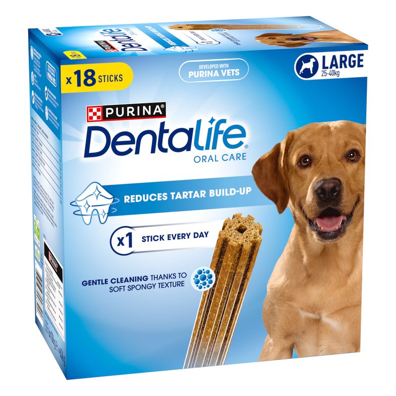 PURINA Dentalife Daily Dental Care Snacks for Large Breed Dogs (25-40kg)