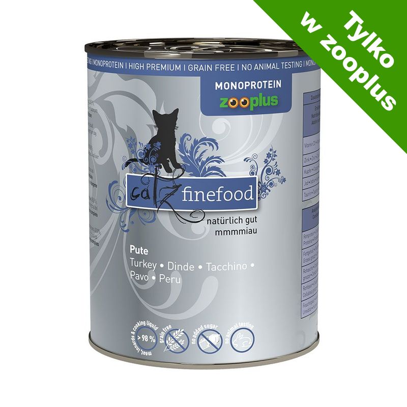 catz finefood karma mokra monoproteinowa zooplus, 6 x 400 g