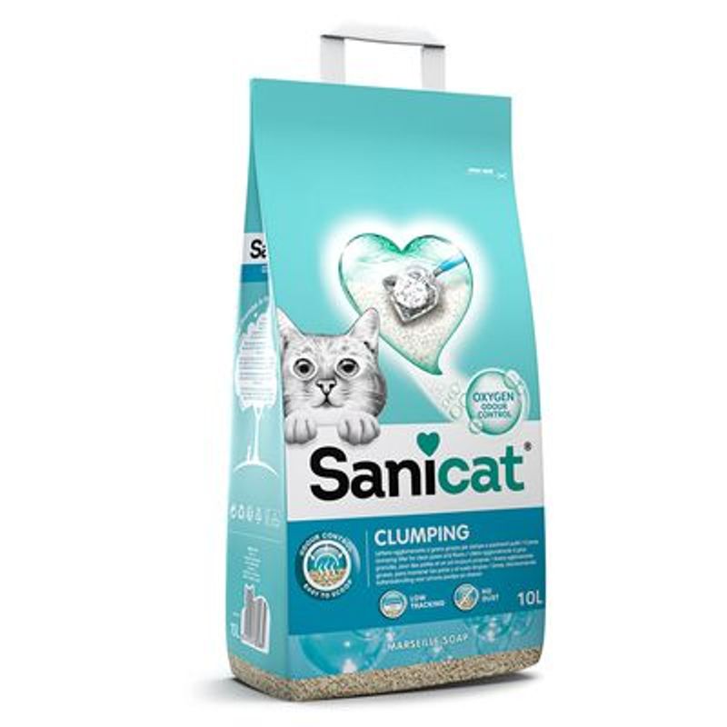 Sanicat Klonterende Kattenbakvulling met Marseillezeep