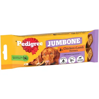 PEDIGREE® JUMBONE™ Adult Medium Dog Treat Chicken & Lamb