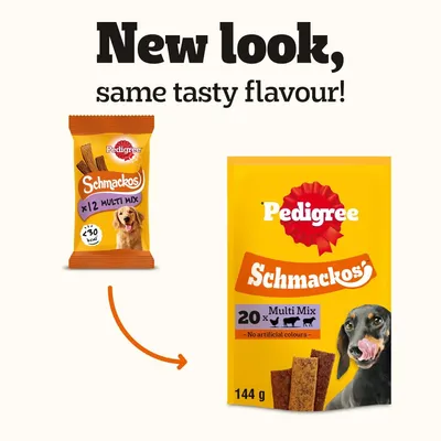 PEDIGREE® SCHMACKOS™ Dog Treats - Multi Mix (20 Strips, 144g)