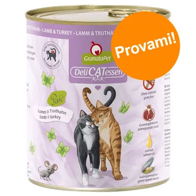 Set prova! GranataPet DeliCatessen 6 x 800 g Umido per gatto