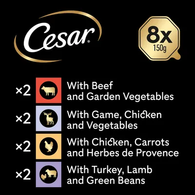 Cesar Garden Terrine Trays Mixed Pack in Loaf Cesar Garden Terrine Trays Mixed Pack in Loaf