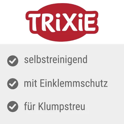 Trixie. Selbstreinigend, mit Einklemmschutz, für Klumpstreu.