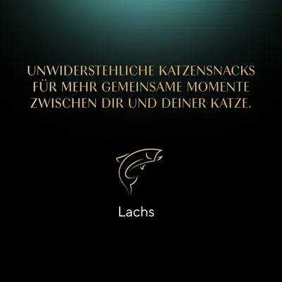 Unwiderstehliche Katzensnacks für mehr gemeinsame Momente zwischen dir und deiner Katze. Lachs.