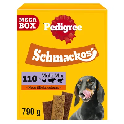 Pedigree Schmackos Multi Mix Mega Box - 110 Snacks Pedigree Schmackos Multi Mix Mega Box - 110 Snacks