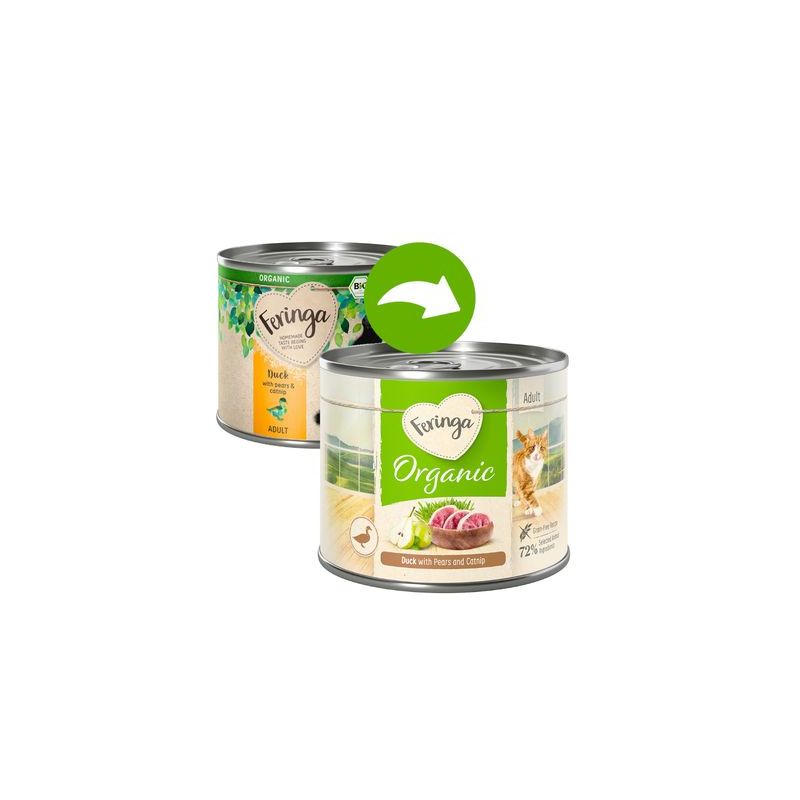 Feringa Organic bio Adult 6 x 200 g  pour chat