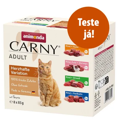 animonda Carny Adult 8 x 85 g em saquetas - Pack misto