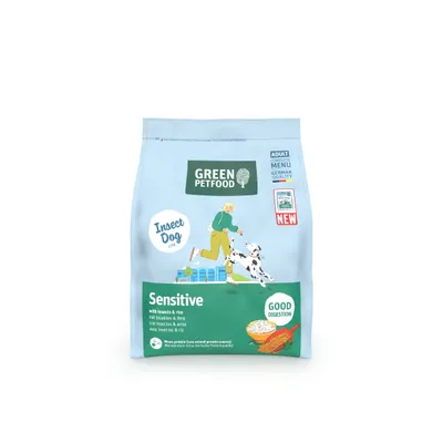 Green Petfood InsectDog Sensitive z insekti & rižem