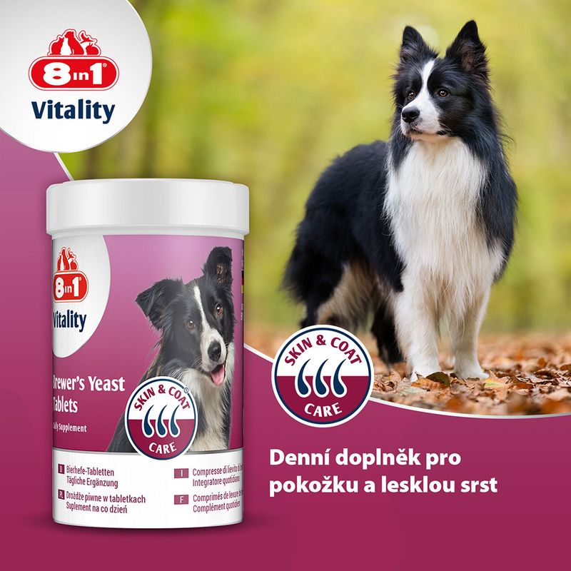 8in1 Vitality pivovarské kvasnice tablety