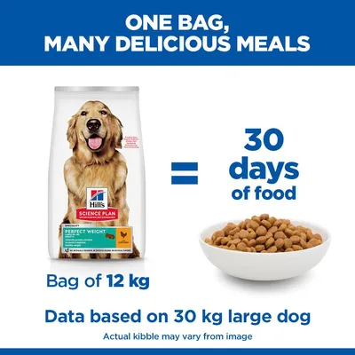 Hill's Science Plan Perfect Weight Adult 1+ Large csirke