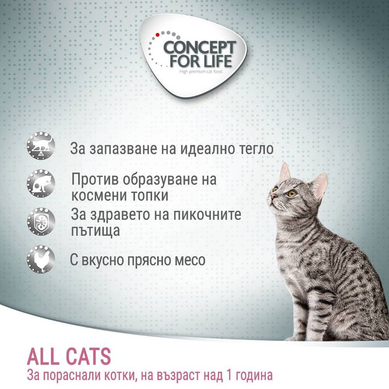 Concept for Life All Cats - с подобрена рецепта!