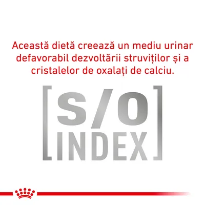 Această dietă creează un mediu urinar defavorabil dezvoltării struviților și a cristalelor de oxalați de calciu. [s/o] INDEX