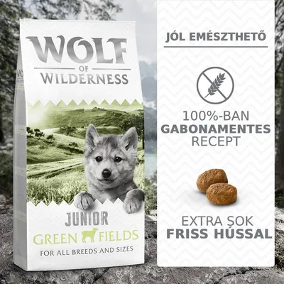 Little Wolf of Wilderness Junior 'Green Fields' bárány - gabonamentes