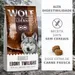 Wolf of Wilderness Ebony Twilight com javali e búfalo