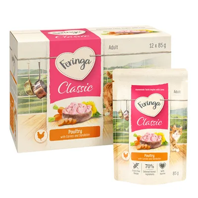 Feringa Classic Meat Menu 12 x 85 g en bolsitas - Ave con zanahorias Feringa Classic Meat Menu 12 x 85 g en bolsitas - Ave con zanahorias