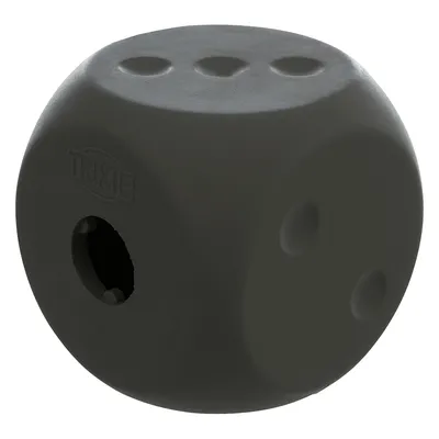 Trixie cubo snack in plastica con apertura per snack, grigio.