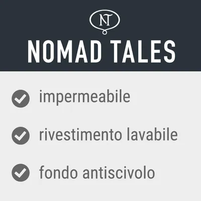 NOMAD TALES, impermeabile, rivestimento lavabile, fondo antiscivolo