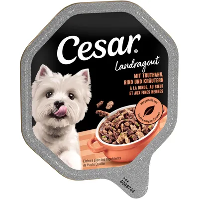 Cesar Country Ragout with Turkey, Beef and Herbs. Made with high-quality ingredients. Prepared with high-quality ingredients. Cesar Country Ragout with Turkey, Beef and Herbs. Made with high-quality ingredients. Prepared with high-quality ingredients.
