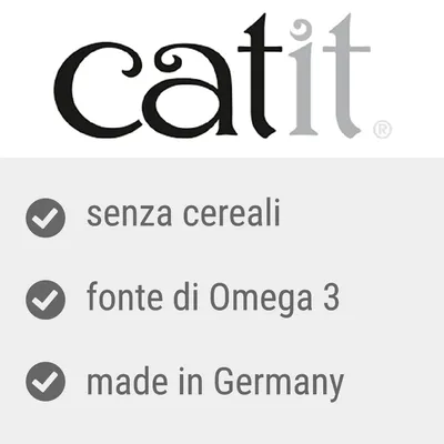 catit, senza cereali, fonte di Omega 3, made in Germany