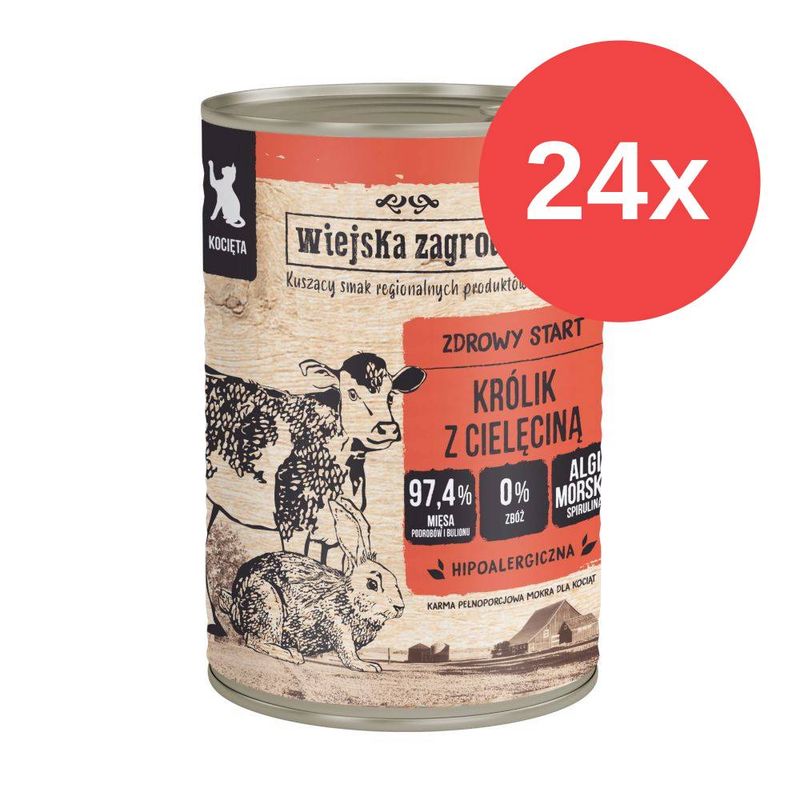 Sparpaket Wiejska Zagroda Cat 24 x 400 g
