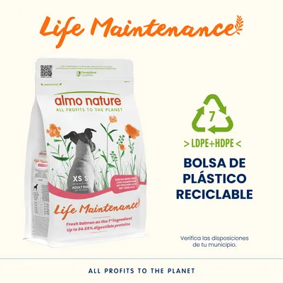 Almo Nature Life Maintenance Adult Small con salmón y arroz Almo Nature Life Maintenance Adult Small con salmón y arroz