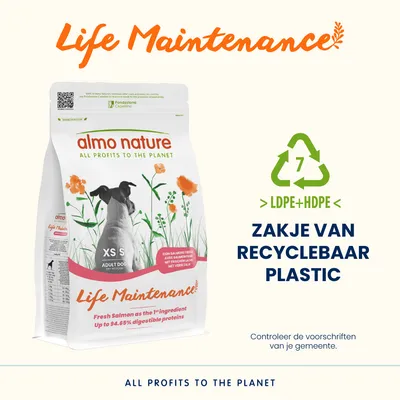 Almo Nature Adult Zalm & Rijst  Small Hondenvoer