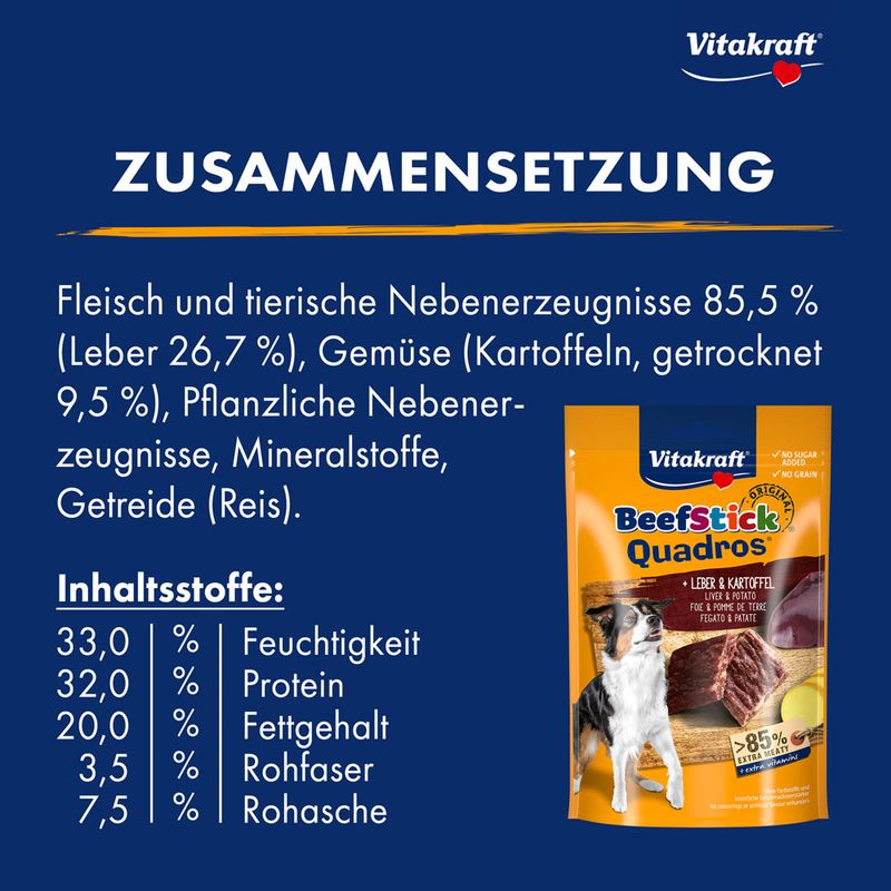 Vitakraft Rind Stick Quadros 70 g