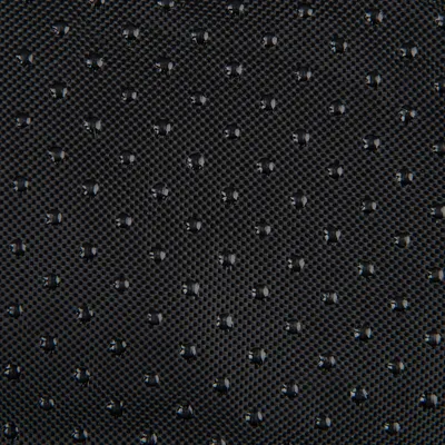 Close-up of a black, non-slip material with small studs for better grip.