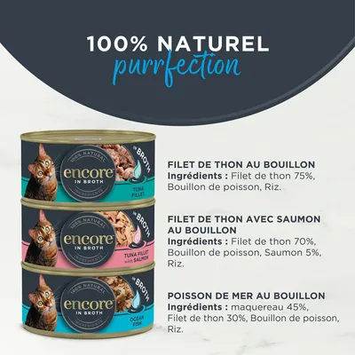 Lot mixte Encore 48 x 70 g boîtes pour chat