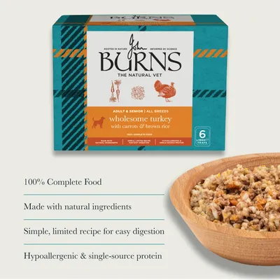 Burns Wholesome Turkey with Carrots & Brown Rice 6 x 395g - 6 x 395g Burns Wholesome Turkey with Carrots & Brown Rice 6 x 395g - 6 x 395g