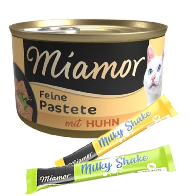 24 x 85 g Miamor Pâté + 8 x 20 g Miamor Milky Shake på köpet!