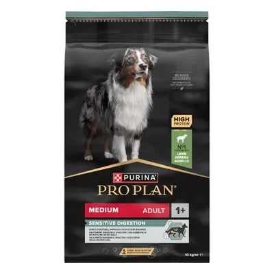 PURINA PRO PLAN Medium Adult Lamm & Reis Sensitive Digestion - 10 kg PURINA PRO PLAN Medium Adult Lamm & Reis Sensitive Digestion - 10 kg