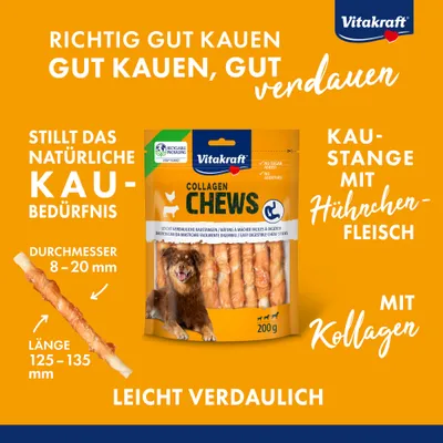 Vitakraft Chews Collagen Stick Huhn - 200 g