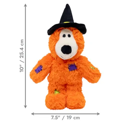 KONG WildKnots Halloween Orso-Strega, arancione - ca. L 22 x P 12 x H 18 cm