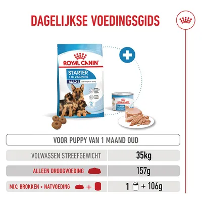 Royal Canin Maxi Starter Mother & Babydog Hondenvoer Royal Canin Maxi Starter Mother & Babydog Hondenvoer