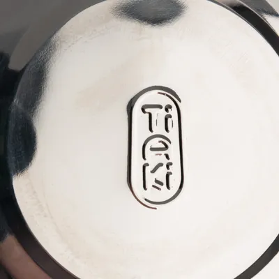 TiErKi-Logo sobre una superficie metálica brillante.