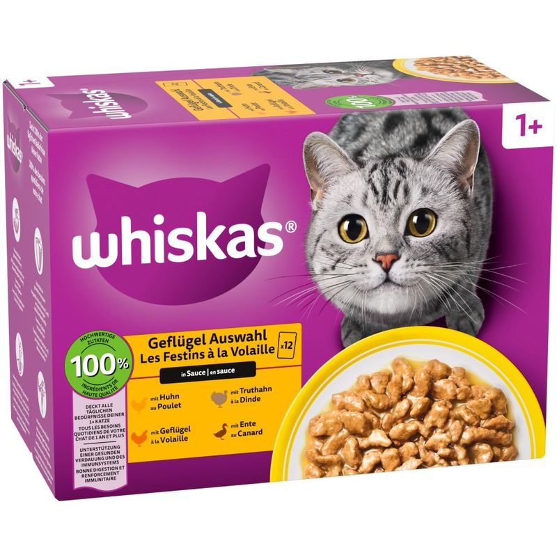 Whiskas 1+ Adult Pouches 12 x 85g