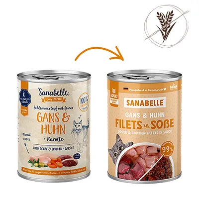 Sanabelle All Meat 6 x 380 g - husacie a kuracie Sanabelle All Meat 6 x 380 g - husacie a kuracie