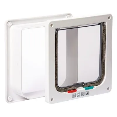 Karlie kattenluik met 4-wegsluiting, wit