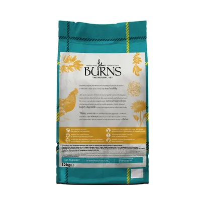 Burns Adult Large and Giant Breed with Chicken and Rice - 12 kg