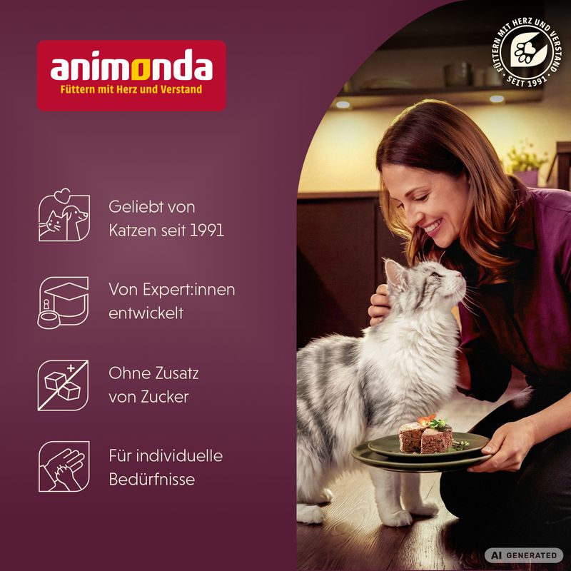 Lot animonda vom Feinsten Adult 32 x 100 g pour chat