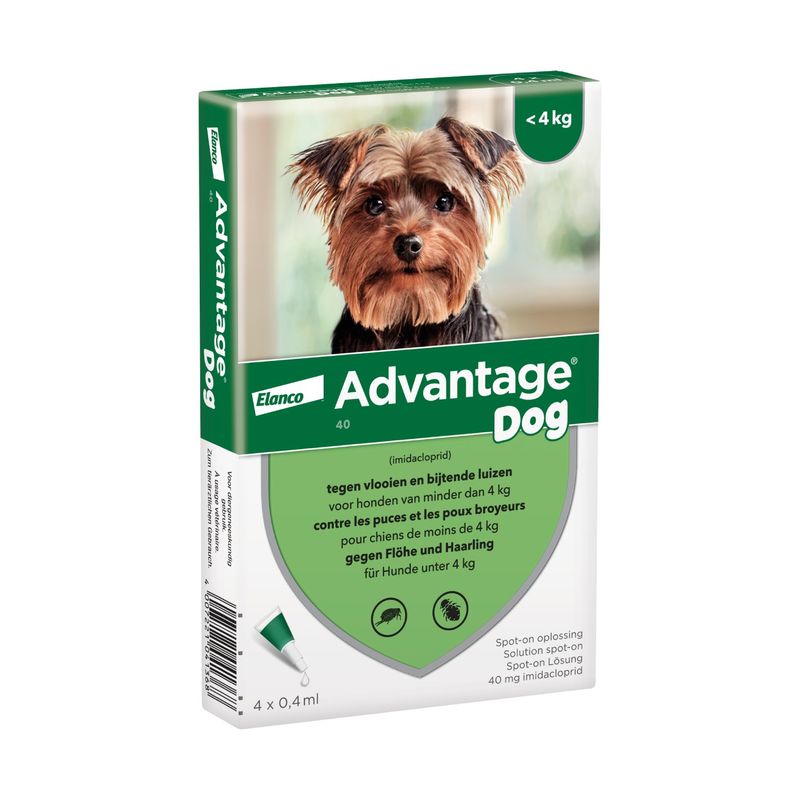 Advantage® 40 pour chien de moins de 4 kg