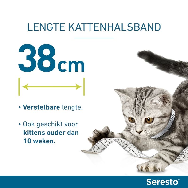 Seresto Vlooien- en Tekenhalsband voor katten