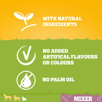 With natural ingredients, no added artificial flavours or colours, and no palm oil.
