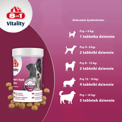 8in1 Vitality tabletki z drożdżami piwnymi